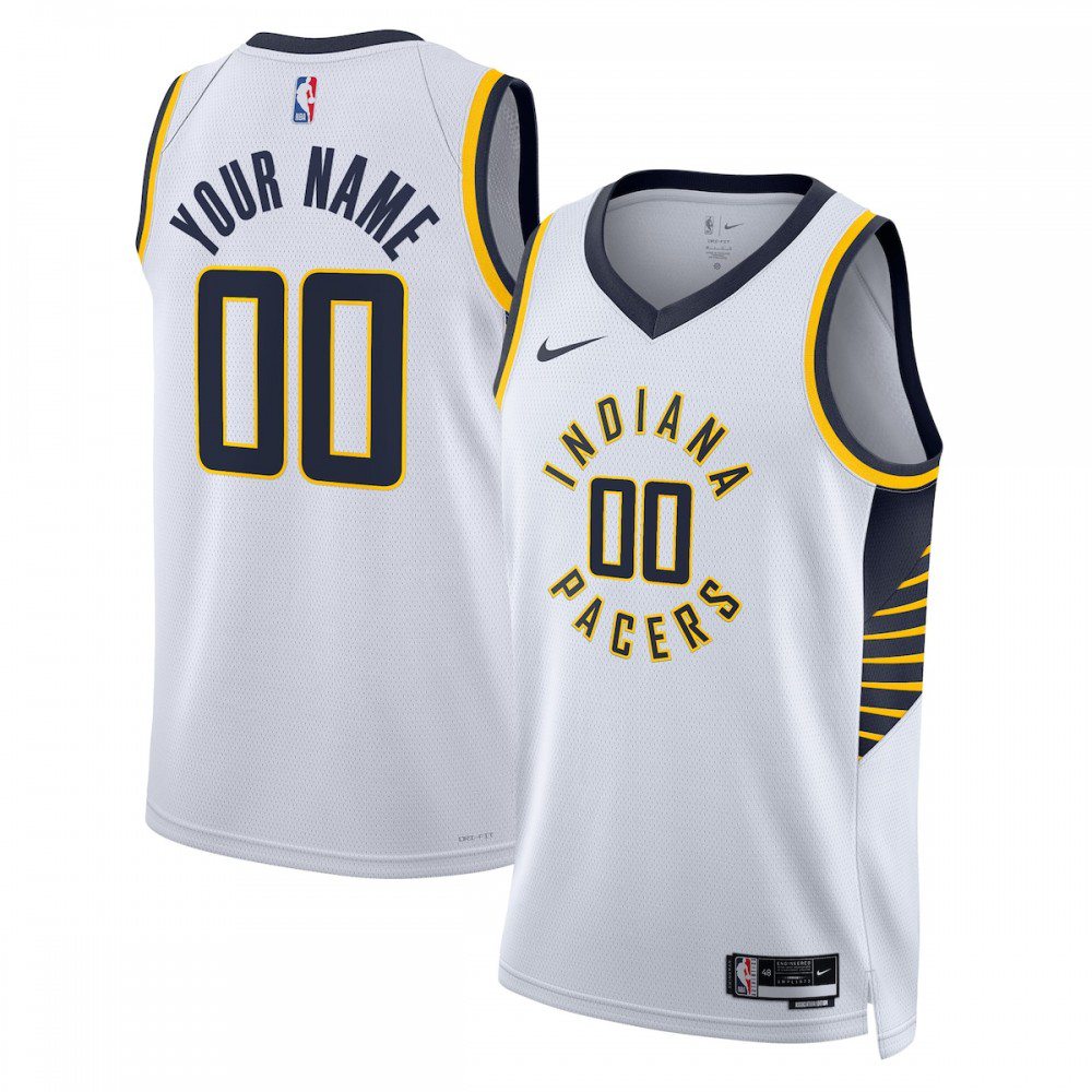 Indiana Pacers Unisex 2022/23 Swingman Custom Jersey White - Association Edition-Pro Kit Vault | Brand New 26/27 Sports Jerseys